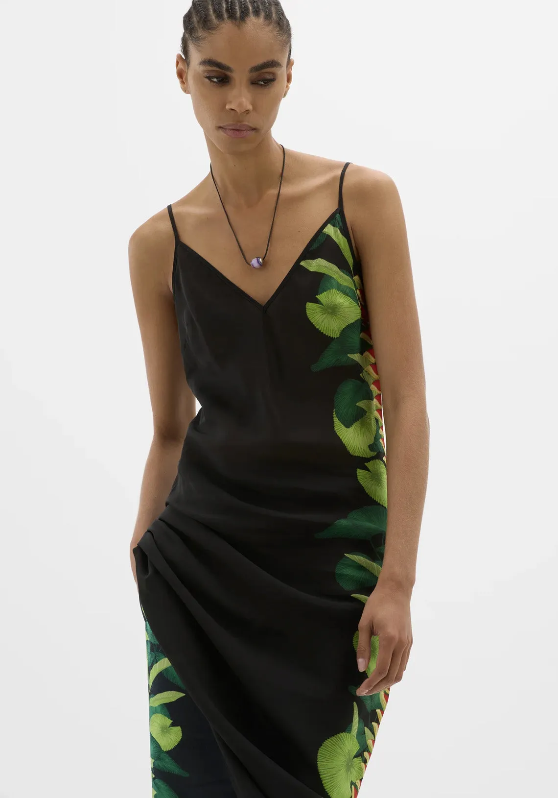 YIN PALMS MAXI DRESS